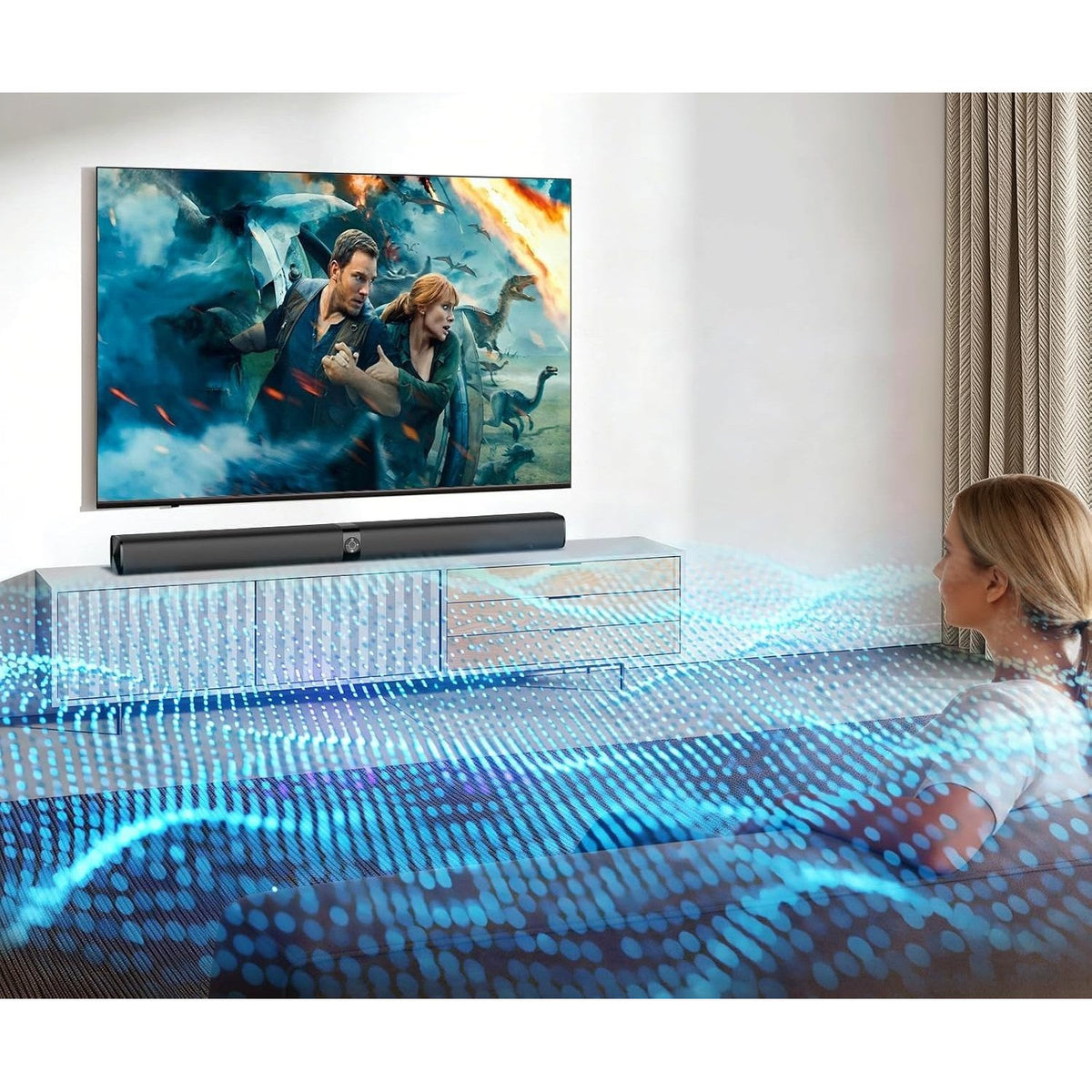 2-in-1 Detachable TV Soundbar with Bluetooth, ARC & Optical, 80W