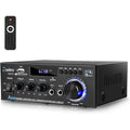 Bluetooth 5.1 Stereo Audio Amplifier, 2-Channel Home Receiver with Remote