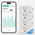 Wi-Fi smart plug 4-pack with energy monitoring app