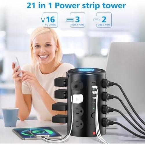 Power strip tower