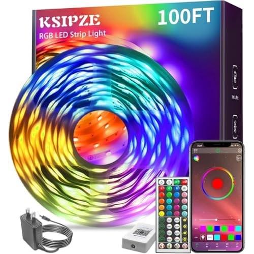 100ft RGB LED strip lights