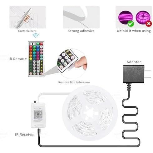 100ft RGB LED strip lights
