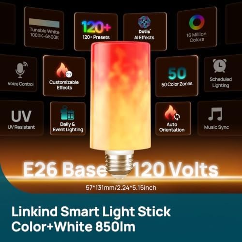 Smart color-changing light bulb