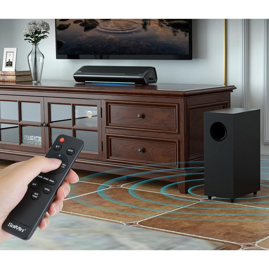Sound Bar with Subwoofer, Home Theater Surround System for TV & PC
