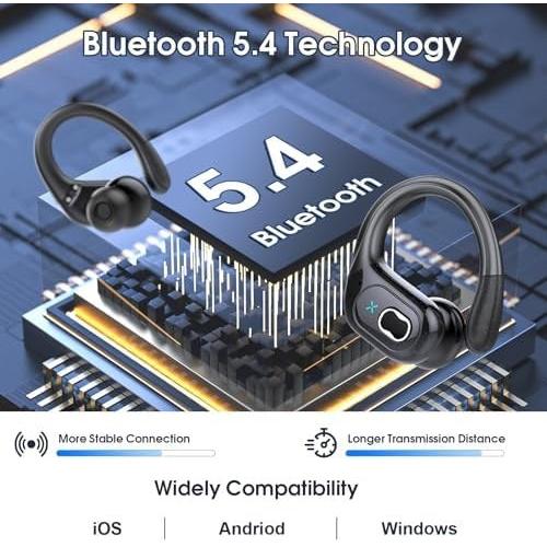Wireless sport earbuds with earhooks