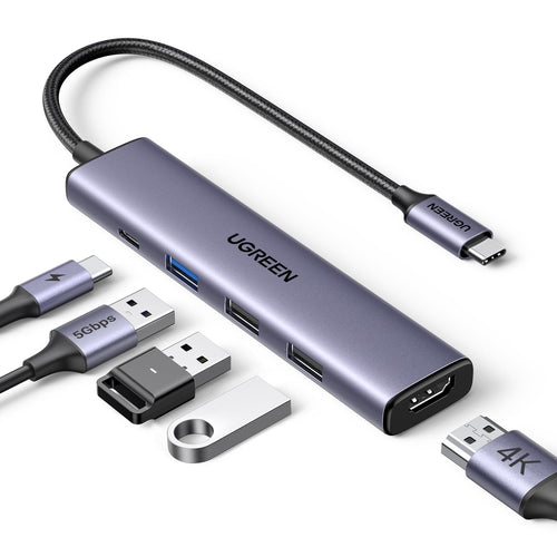 5-in-1 USB-C Hub with 4K HDMI and 100W Power Delivery